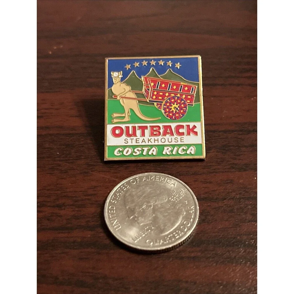 Outback Steakhouse Costa Rica Kangaroo‎ Lapel Hat Pin